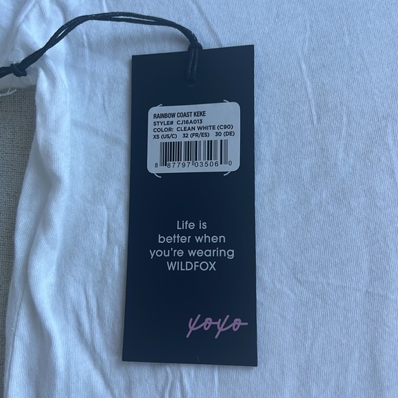 NWT Wildfox Rainbow Coast Keke Tee - Picture 8 of 9